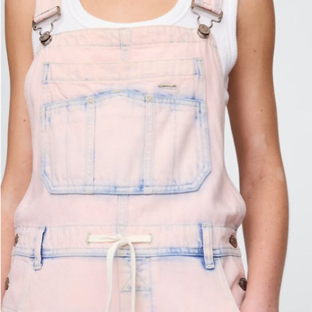 Gap Ultra Soft Denim Baggy Overalls (Pink!)